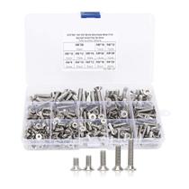 Kit de parafusos Thincol Hex Flat em aço inoxidável 304 260 unidades M4-M6