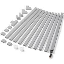 Kit de parede com cobertura de cabo YCLYC para 1 cabo grosso com capas de arame de 4 m