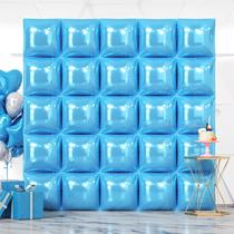 Kit de parede de balão NISOCY Pearl Blue Square Foil x25 + Acces. Kit de parede de balão NISOCY Pearl Blue Square Foil x25 + Acces.