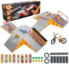 Kit de parque de skate Finger RNGODO 14 em 1 com escalas