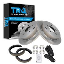 Kit de pastilhas de freio e rotor Buick Chevrolet compatível com a traseira TRQ Kit de pastilhas de freio e rotor Buick Chevrolet compatível com a traseira TRQ