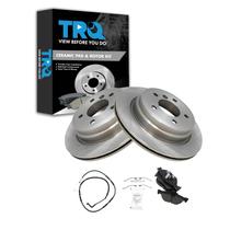 Kit de pastilhas de freio e rotor TRQ Ceramic para BMW 328i 2007-2013 Kit de pastilhas de freio e rotor TRQ Ceramic para BMW 328i 2007-2013