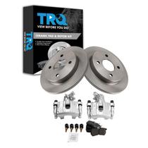 Kit de pastilhas de freio e rotor TRQ Ceramic para Ford Focus 2007