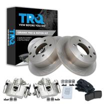 Kit de pastilhas de freio e rotor TRQ Ceramic para Mitsubishi Lancer