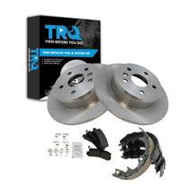 Kit de pastilhas de freio e rotor TRQ Lexus RX300 traseiro semimetálico