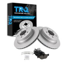 Kit de pastilhas de freio e rotor TRQ Rear compatível com BMW 07-15