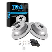 Kit de pastilhas de freio e rotor TRQ Rear para Chevrolet Colorado