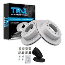 Kit de pastilhas de freio e rotor TRQ Rear para Lexus Toyota 2010-2022 Kit de pastilhas de freio e rotor TRQ Rear para Lexus Toyota 2010-2022