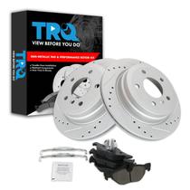 Kit de pastilhas de freio e rotor TRQ Rear Performance BMW 328i