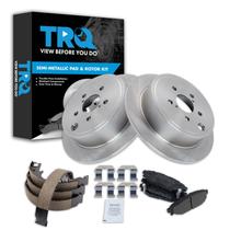 Kit de pastilhas de freio e rotor TRQ traseiro semimetálico para Subaru Kit de pastilhas de freio e rotor TRQ traseiro semimetálico para Subaru