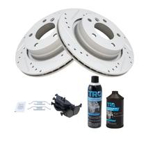 Kit de pastilhas e rotores de freio TRQ Rear Performance Ceramic BMW