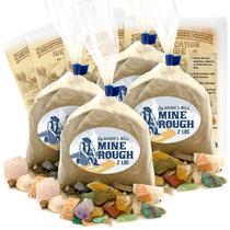 Kit de Paydirt com Gemas 4 Unidades 3,6 kg de Mistura de Pedras Brutas