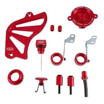 Kit de peças anodizadas nfs crf230 10 peças vermelho