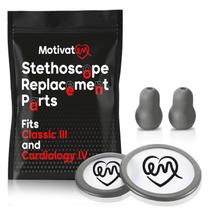 Kit de peças de reposição para estetoscópio MotivaTem para Littman