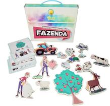 Kit de Peças Magnéticas para Lousa - Tema Fazenda Kit de Peças Magnéticas para Lousa - Tema Fazenda