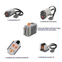 Kit De Peças Para Carro RC 4WD, Chassi Elétrico Com Controle Remoto IR Para Modelos LegoEDS