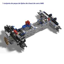 Kit De Peças Para Carro RC 4WD, Chassi Elétrico Com Controle Remoto IR Para Modelos LegoEDS