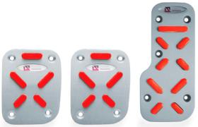 Kit de Pedaleira Alumínio Anodizado Modelo 1 Vermelho Shekparts Kit de Pedaleira Alumínio Anodizado Modelo 1 Vermelho Shekparts