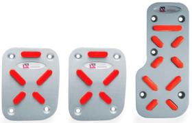 Kit de Pedaleira Alumínio Anodizado Modelo 1 Vermelho Shekparts Kit de Pedaleira Alumínio Anodizado Modelo 1 Vermelho Shekparts
