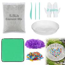 Kit de Pedra para Caminho Biubee Molde Transparente 25 cm com Mistura de Cimento