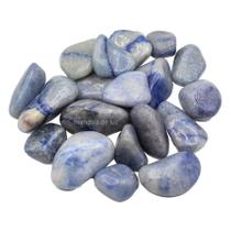 Kit de Pedra Quartzo Azul Cristal Natural M 500 gramas - Mandala de Luz