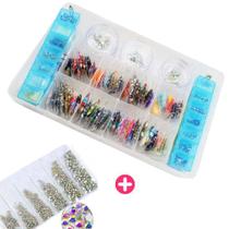 Kit de pedrarias para unhas strass 1.440 peças Kit de pedrarias para unhas strass 1.440 peças