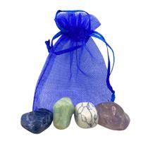 Kit de Pedras Contra Insônia - Ametista, Quartzo Azul, Amazonita e Howlita Kit de Pedras Contra Insônia - Ametista, Quartzo Azul, Amazonita e Howlita