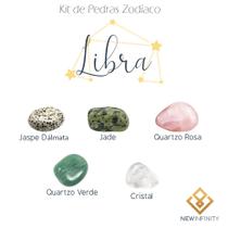 Kit de Pedras Cristais dos Signos Libra - 5 pedras naturais proteção e limpeza