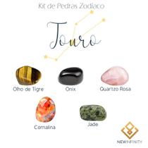 Kit de Pedras Cristais dos Signos Touro - 5 pedras naturais proteção e limpeza