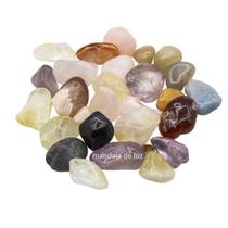 Kit de Pedras Mistas Cristais Mix Pedra e Cristal Rolado 200 gramas - B - Mandala de Luz