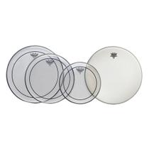 Kit de Pele Remo Pinstripe Clear 10"12"14" Caixa e tons pp-0110-OS