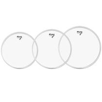 Kit de Peles para Bateria 10, 12, 14 Clear Transparente New York Kit de Peles para Bateria 10, 12, 14 Clear Transparente New York