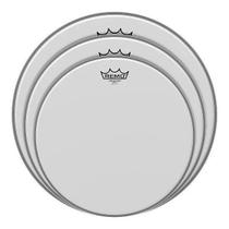 Kit de Peles Remo Ambassador Coated Tons 10,12,14 Porosa (10465) Made in USA Kit de Peles Remo Ambassador Coated Tons 10,12,14 Porosa (10465) Made in USA