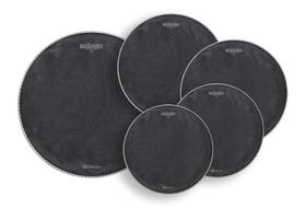 Kit de Peles Williams SoundLess Silent Mesh 20 bumbo, 10, 12, 14, 14 (caixa) estude em silêncio