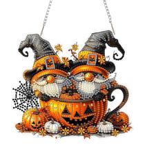 Kit de pendurar arte SENQAO Halloween DIY Crystal Gnome Pumpkin Kit de pendurar arte SENQAO Halloween DIY Crystal Gnome Pumpkin