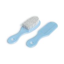 Kit de Pente e Escova Infantil Adoleta Azul para Bebê