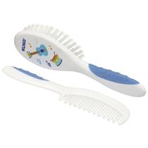 Kit De Pente E Escova Para Cabelo Baby Azul Sortida Kuka Kit De Pente E Escova Para Cabelo Baby Azul Sortida Kuka