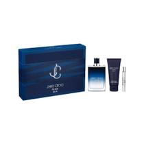 Kit de Perfume Jimmy Choo Man Blue para Hombre 3 Peças
