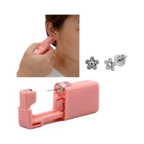 Kit De Perfuração De Orelha Descartável Para Crianças Com Zircônia Daisy Em Aço Cirúrgico 316L