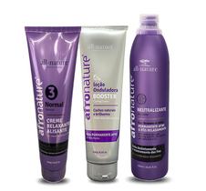 Kit de Permanente e Relaxamento Capilar Afro Nature All Nature Força Normal Nº3