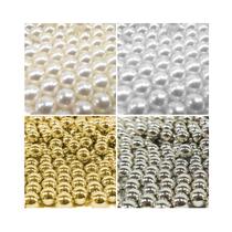 Kit de Pérolas De Rebitar ABS Sem Furo 6mm - 4 Cores 2000pçs