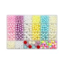 Kit De Pérolas Em Gradiente Arco-Íris Para Fazer Joias DIY, Pulseiras, Brincos E Colares Kit De Pérolas Em Gradiente Arco-Íris Para Fazer Joias DIY, Pulseiras, Brincos E Colares