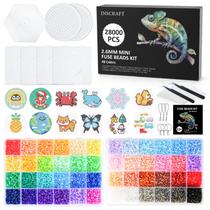 Kit de pérolas fusíveis INSCRAFT 28.000 48 cores com acessórios
