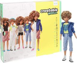 Kit de personagens Doll Creatable World Deluxe DC-220 para cabelos loiros