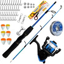 Kit De Pesca Barato Peixes Até 6kg Vara Molinete + Acessórios