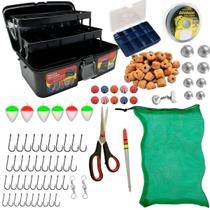 Kit De Pesca Básico Pescaria Completa Maleta E Itens Barato