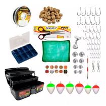 Kit De Pesca Básico Pescaria Completa Maleta E Itens Barato