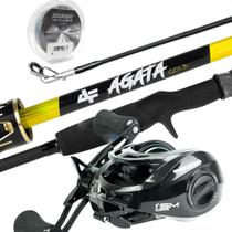 Kit De Pesca Carretilha + Vara 1,83 Mts 25 Lbs LT SPORTS Kit De Pesca Carretilha + Vara 1,83 Mts 25 Lbs LT SPORTS