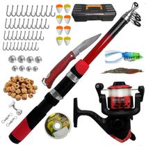 Kit De Pesca Completo 1 Vara 1,70m + 1 Molinete + Itens - Summer