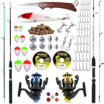 Kit De Pesca Completo 2 Varas 2 Molinetes + Acessórios (Ref. 01)